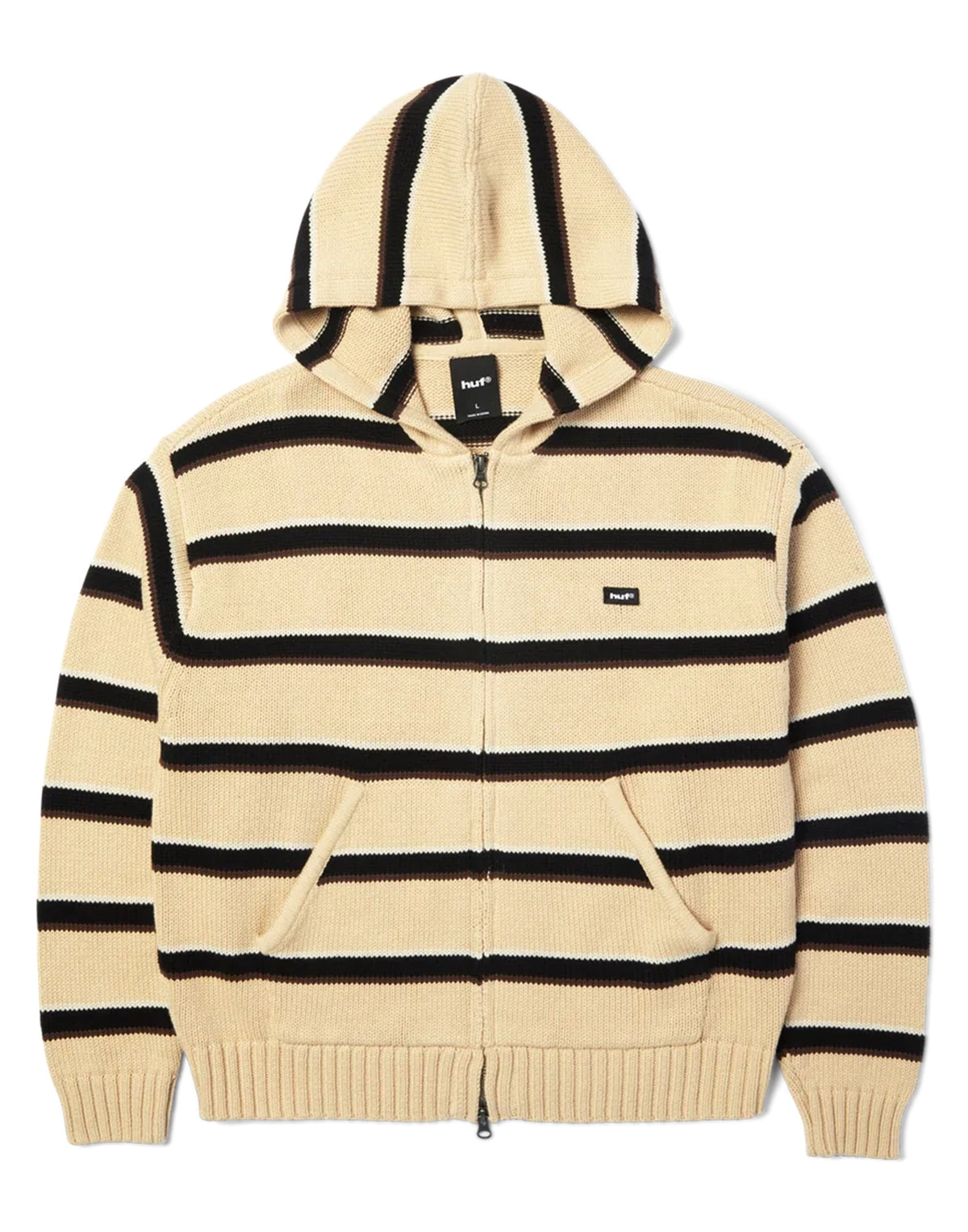 HUF Cardigan Banks con Cappuccio Tan