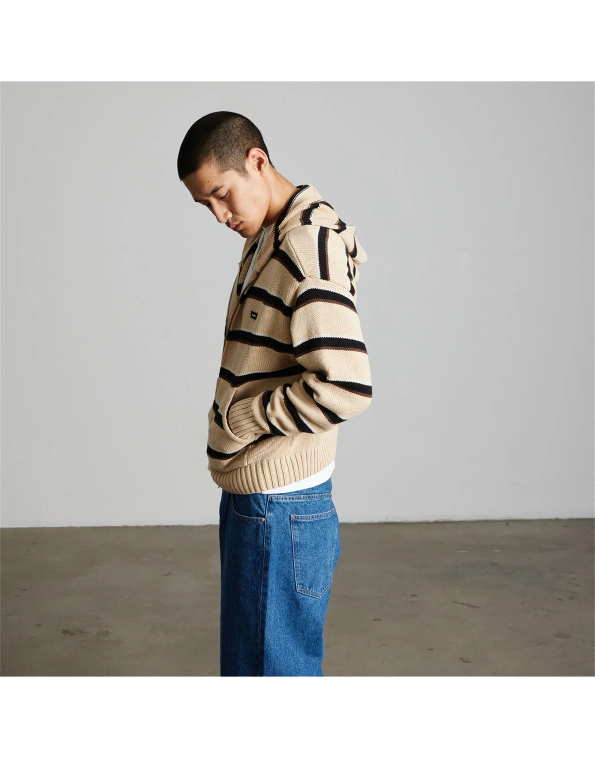 HUF Cardigan Banks con Cappuccio Tan