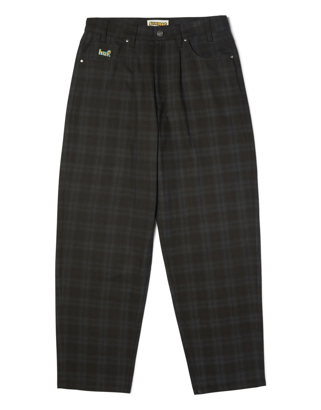 HUF Pantaloni Cromer a Quadri Black
