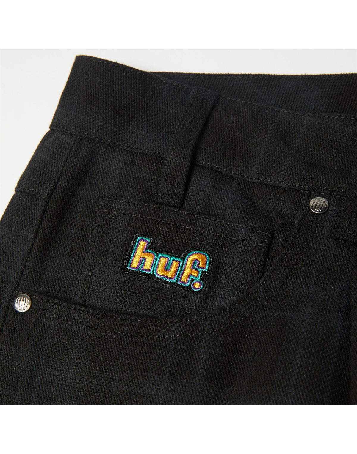 HUF Pantaloni Cromer a Quadri Black