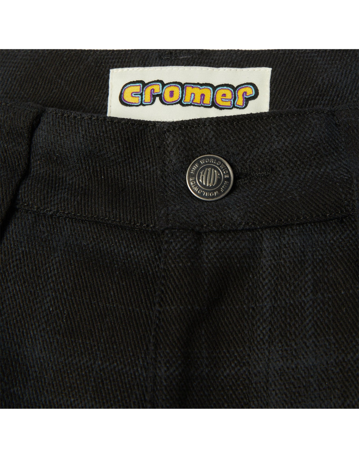 HUF Pantaloni Cromer a Quadri Black