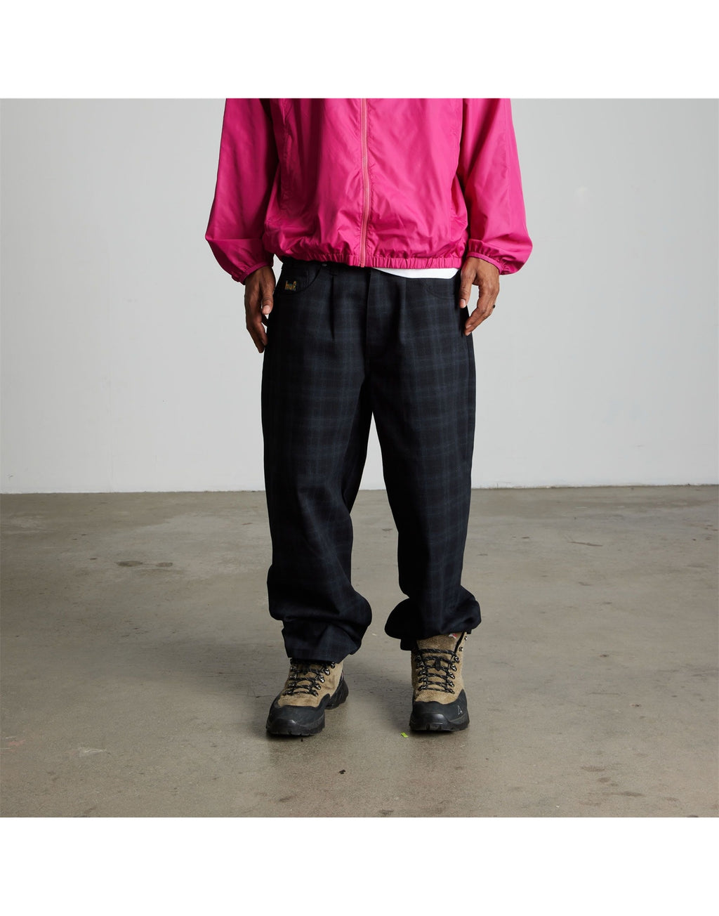 HUF Pantaloni Cromer a Quadri Black