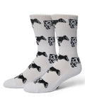 HUF Calzini Moo Crew White