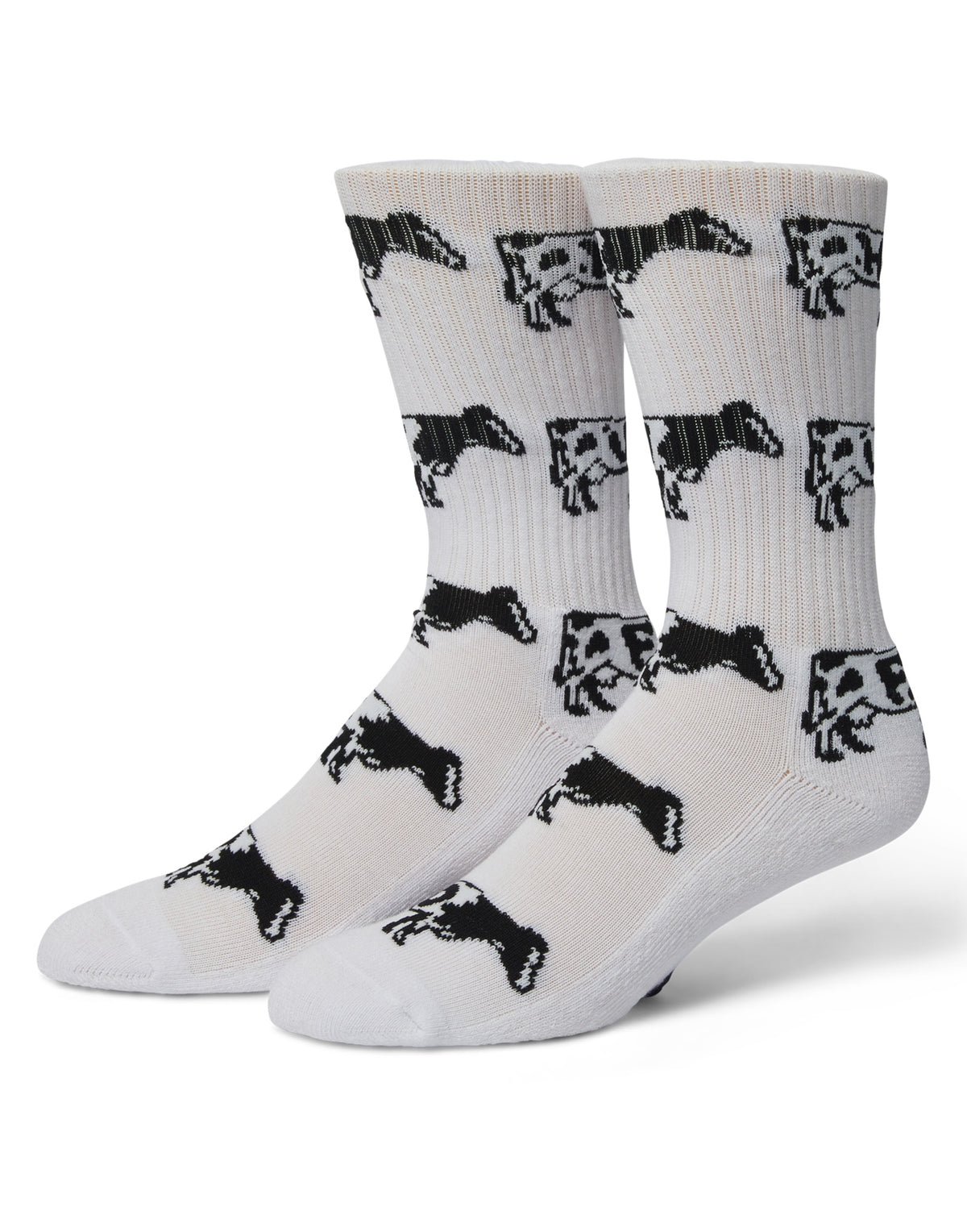 HUF Calzini Moo Crew White