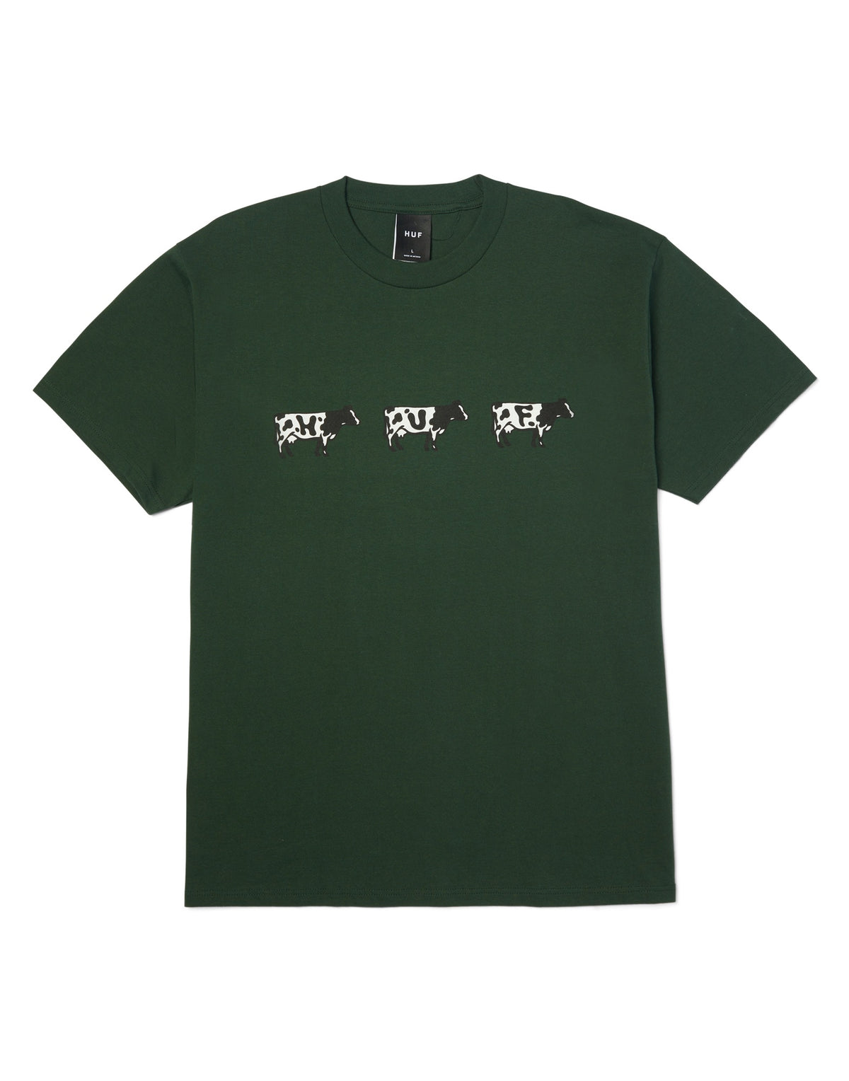 HUF T-shirt Moo Forest Green