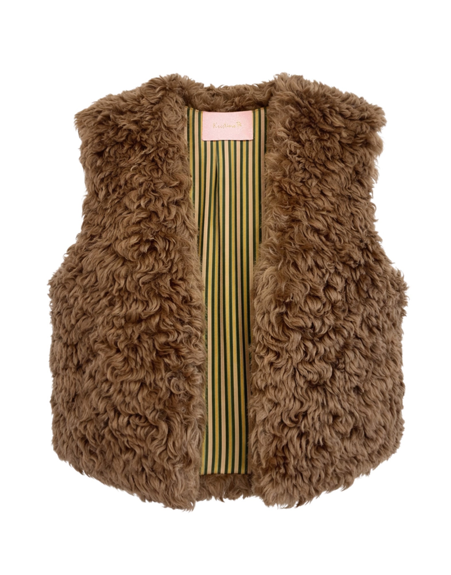 KRISTINA TI Gilet Effetto Teddy