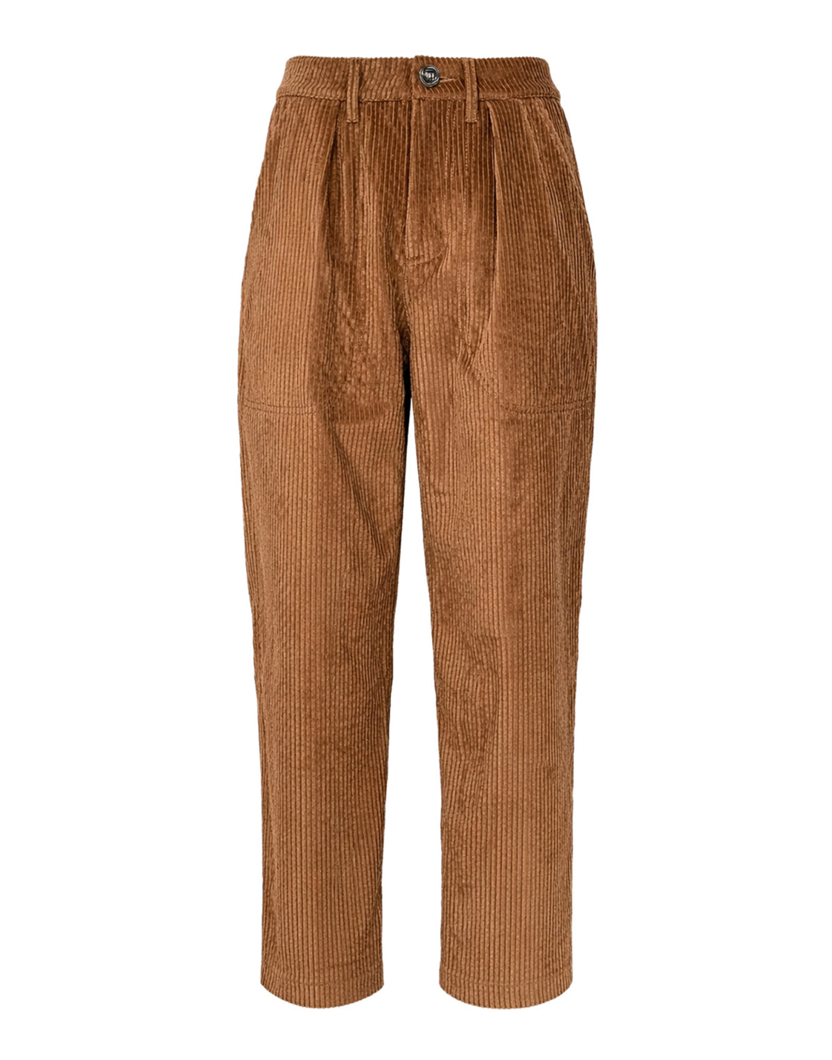 KRISTINA TI Pantaloni in Velluto a Coste Caramel