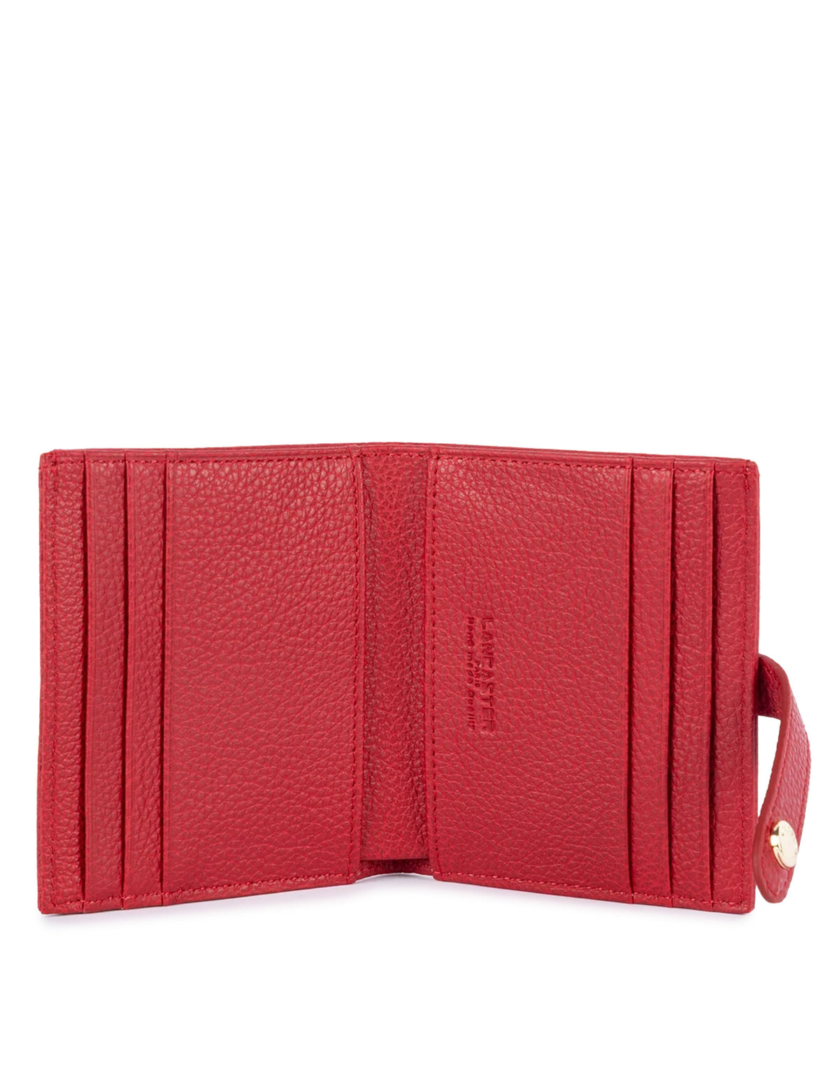 LANCASTER Milano Ana Portacarte in Pelle Granata Rouge