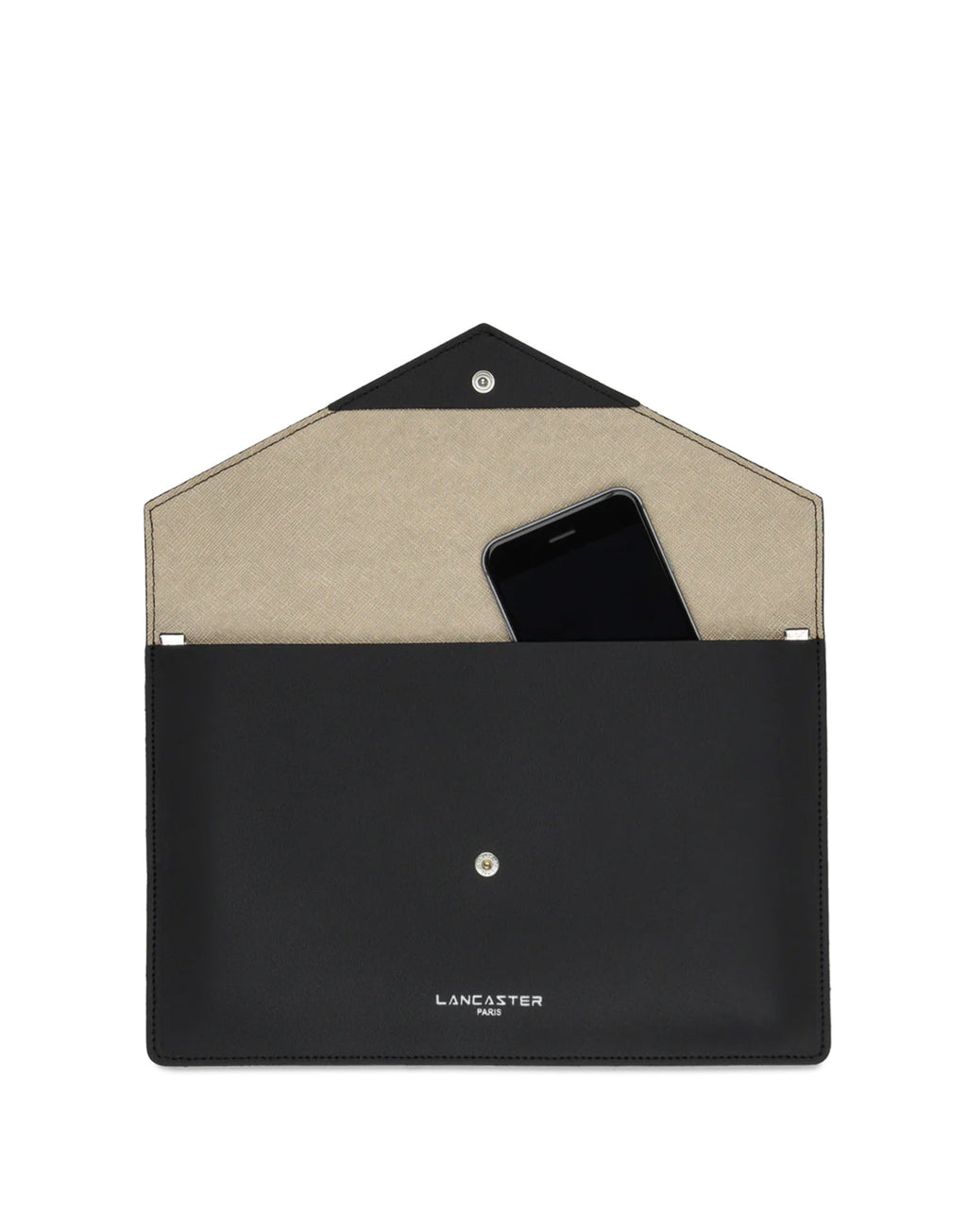 LANCASTER Pochette Pur & Element Noir/Opalè