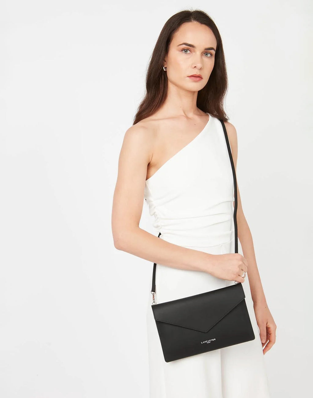 LANCASTER Pochette Pur & Element Noir/Opalè
