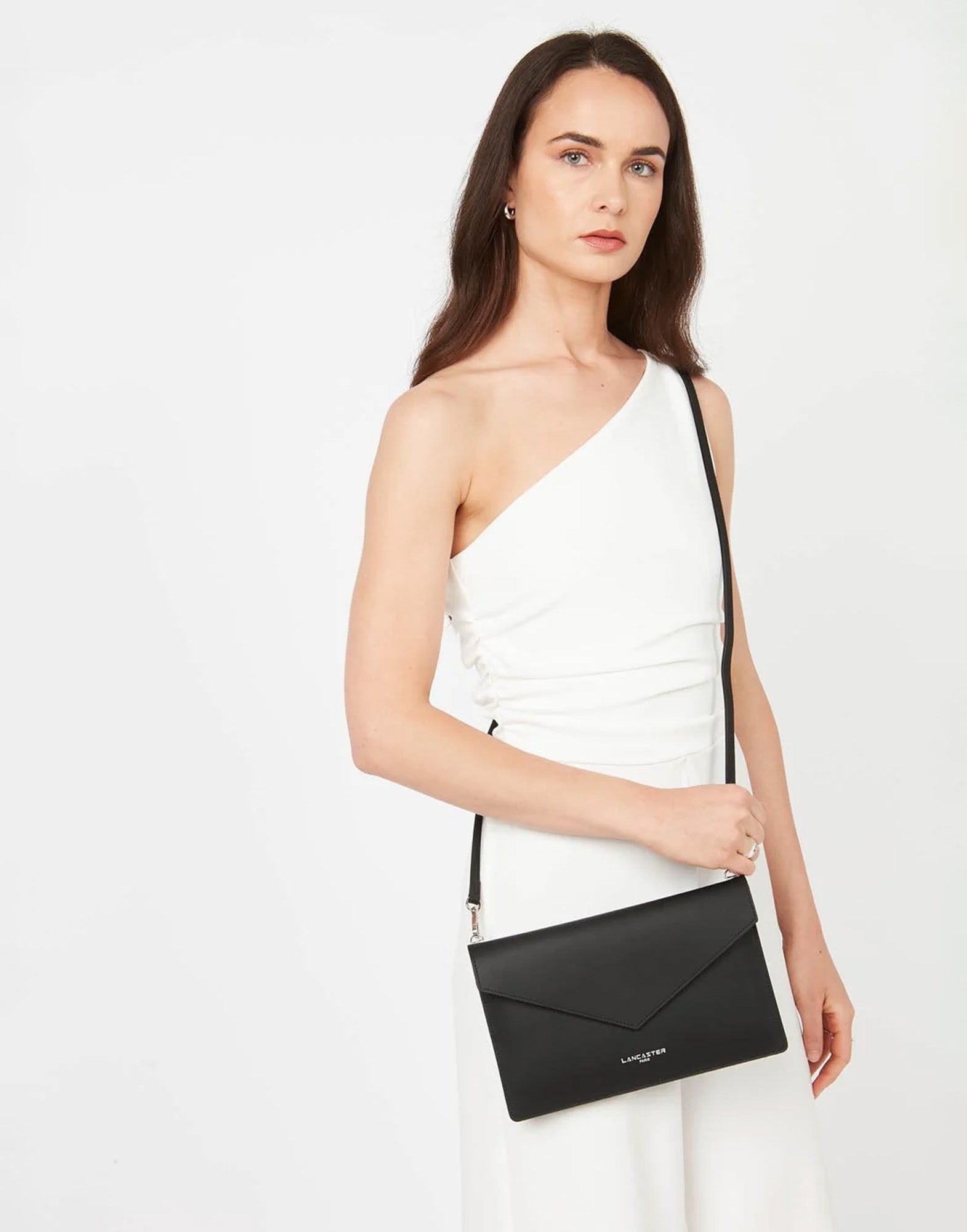 LANCASTER Pochette Pur & Element Noir/Opalè