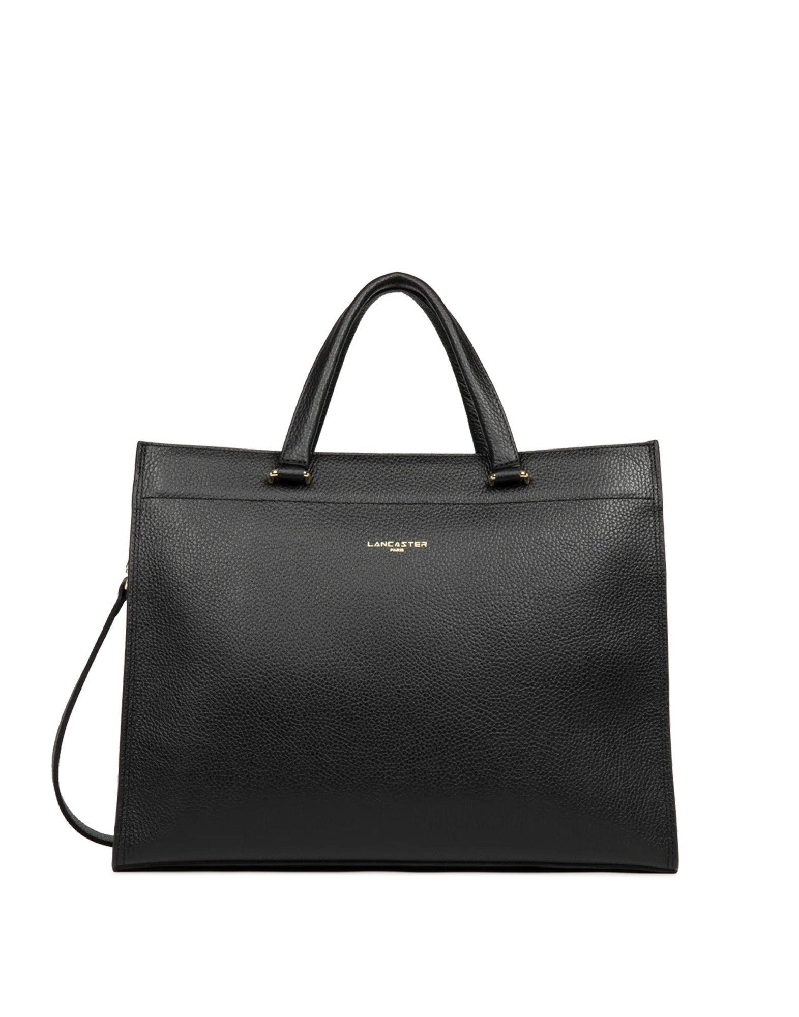 LANCASTER Foulonné Double Daily Tote Bag Noir