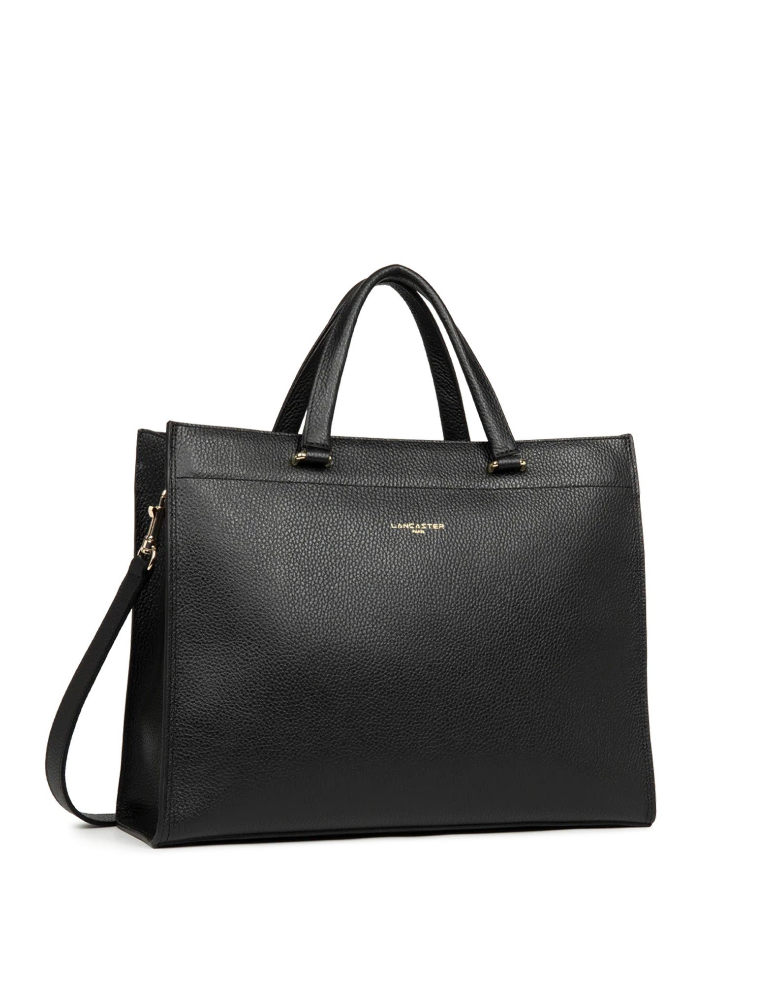 LANCASTER Foulonné Double Daily Tote Bag Noir