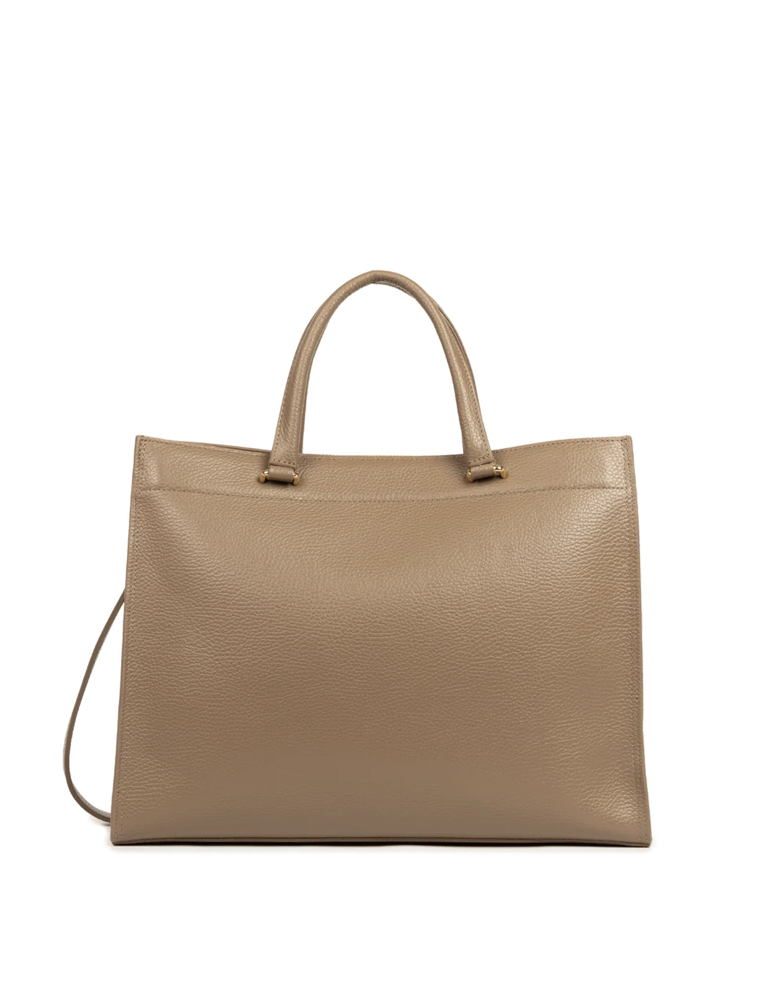 LANCASTER Foulonné Double Daily Tote Bag Taupe