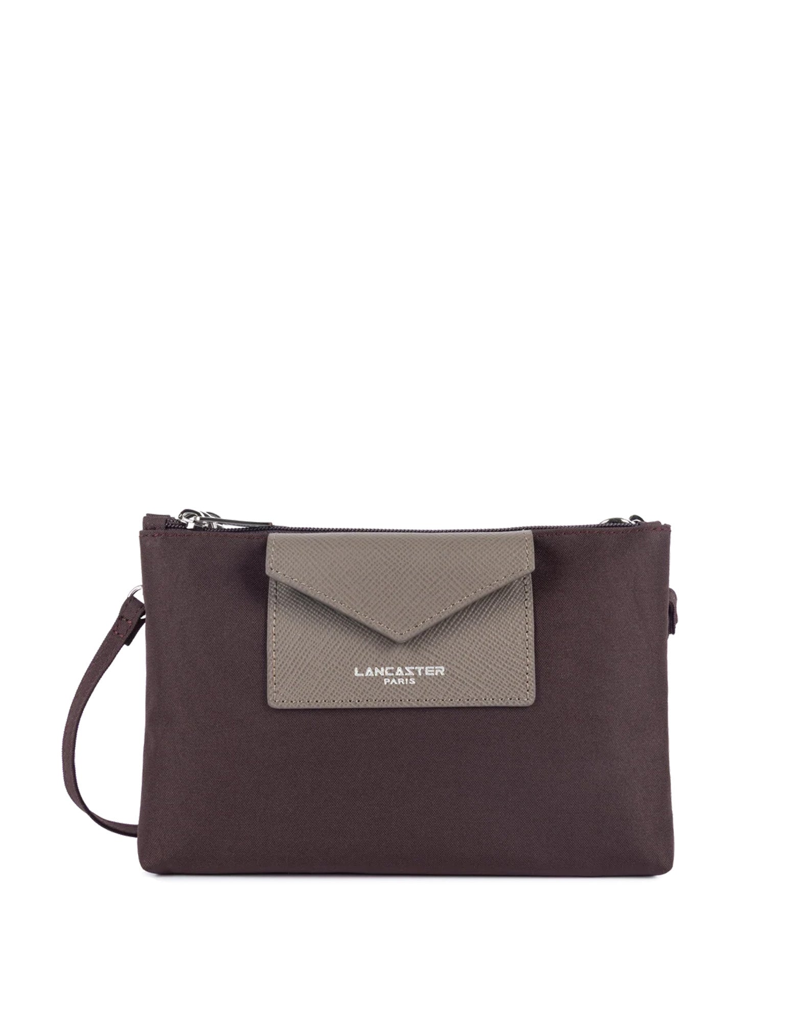 LANCASTER Smart KBA Borsa a Tracolla Bordeaux-Taupe