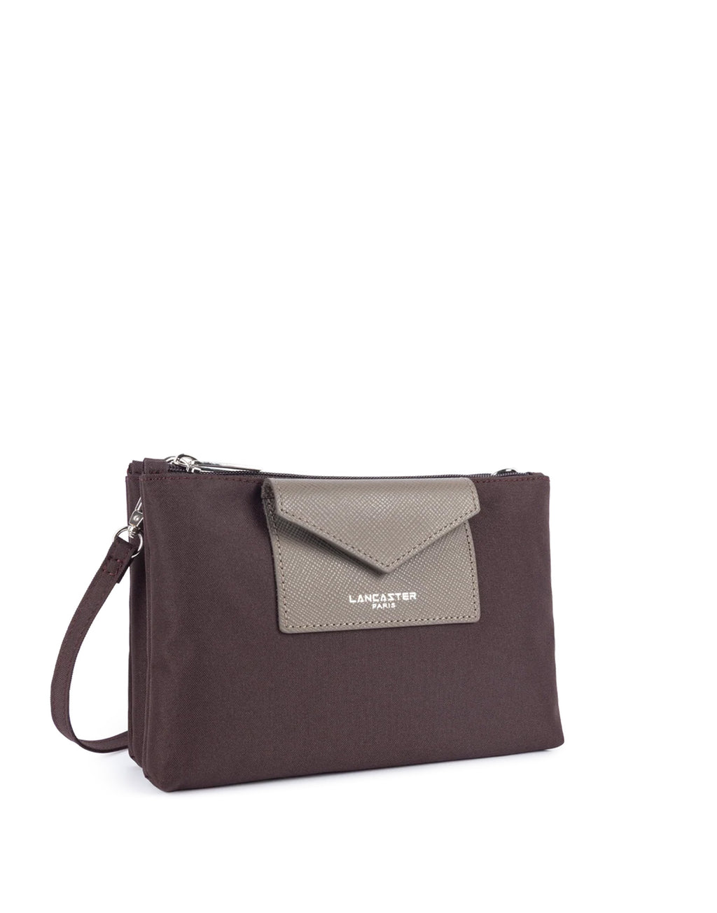 LANCASTER Smart KBA Borsa a Tracolla Bordeaux-Taupe