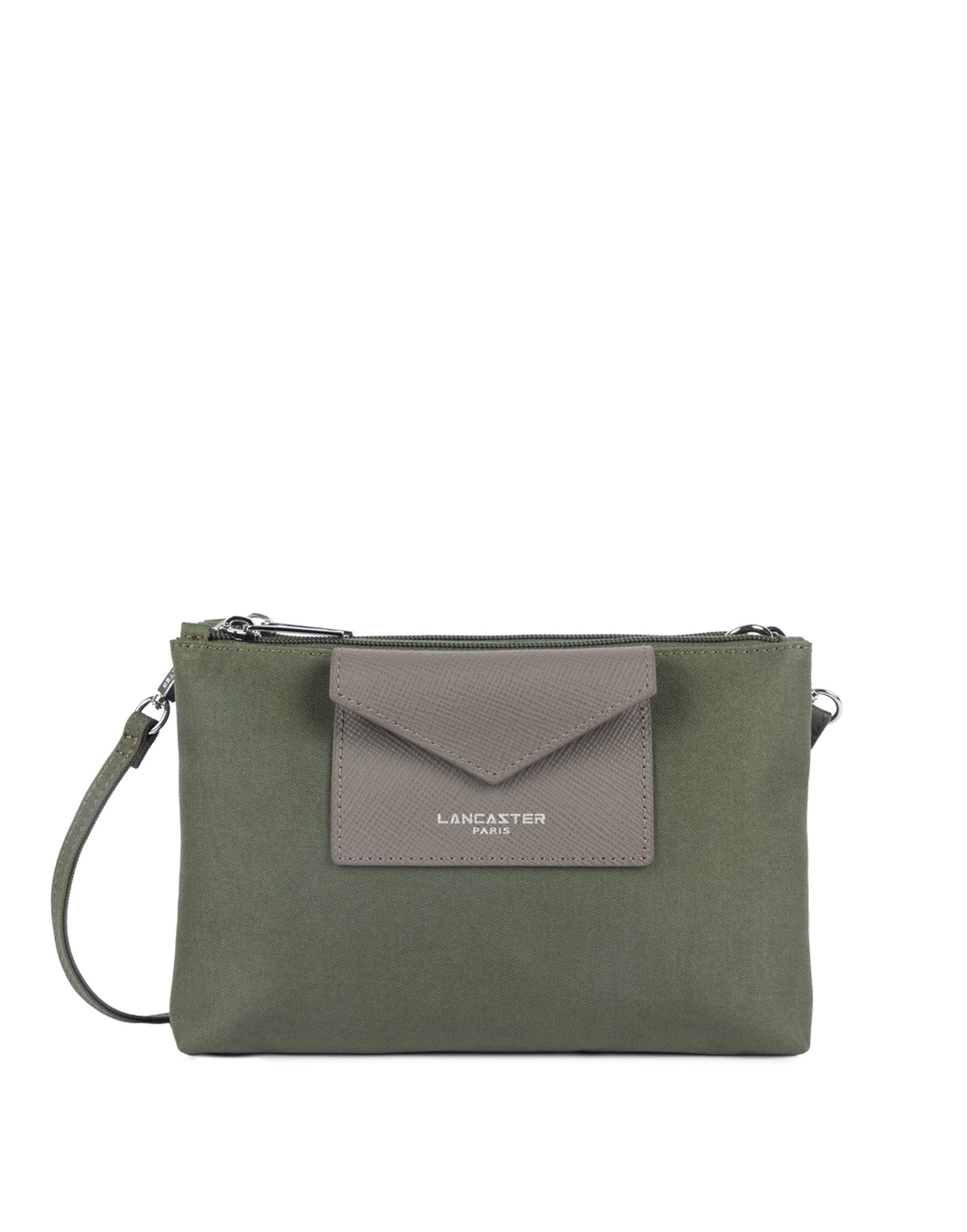 LANCASTER Smart KBA Borsa a Tracolla Kaki-Taupe