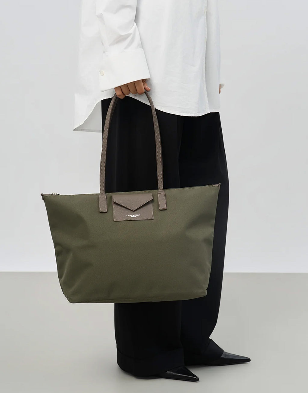 LANCASTER Smart KBA Borsa a Spalla Kaki-Taupe