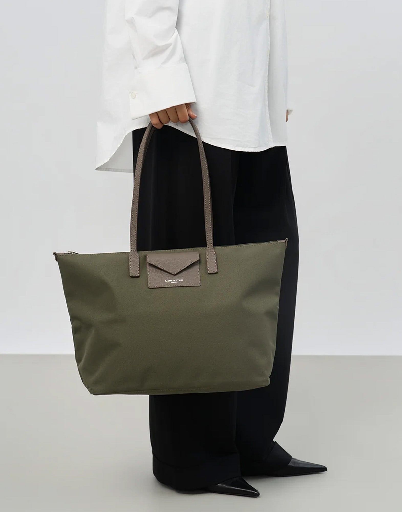 LANCASTER Smart KBA Borsa a Spalla Kaki-Taupe