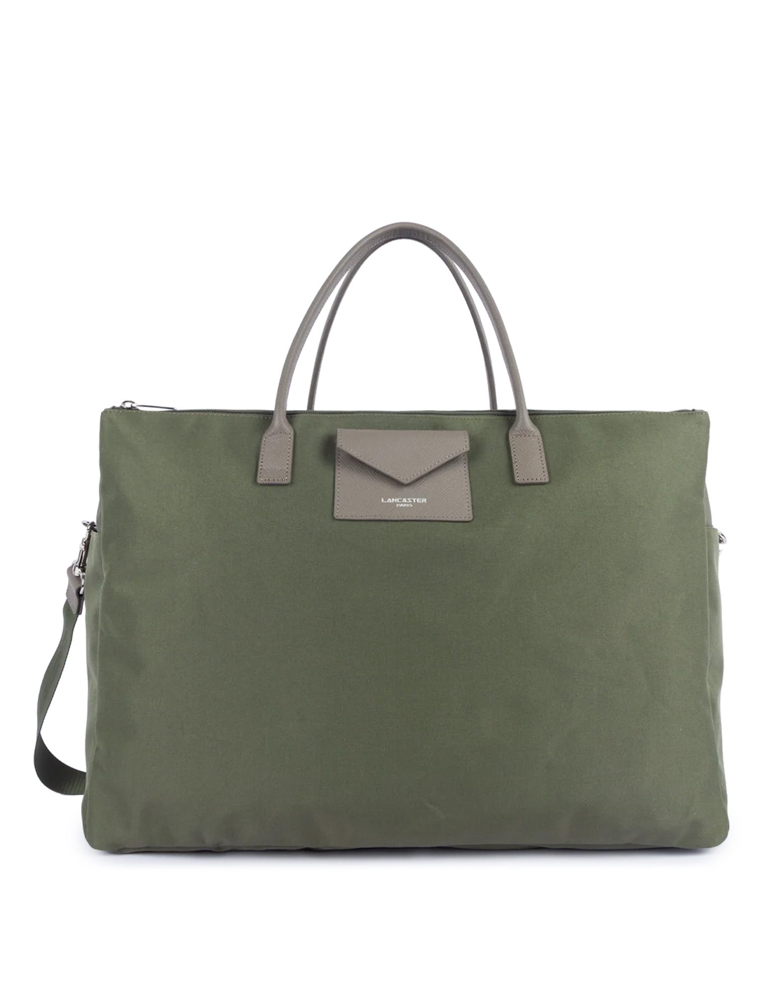 LANCASTER Smart KBA Borsa da Viaggio Kaki-Taupe