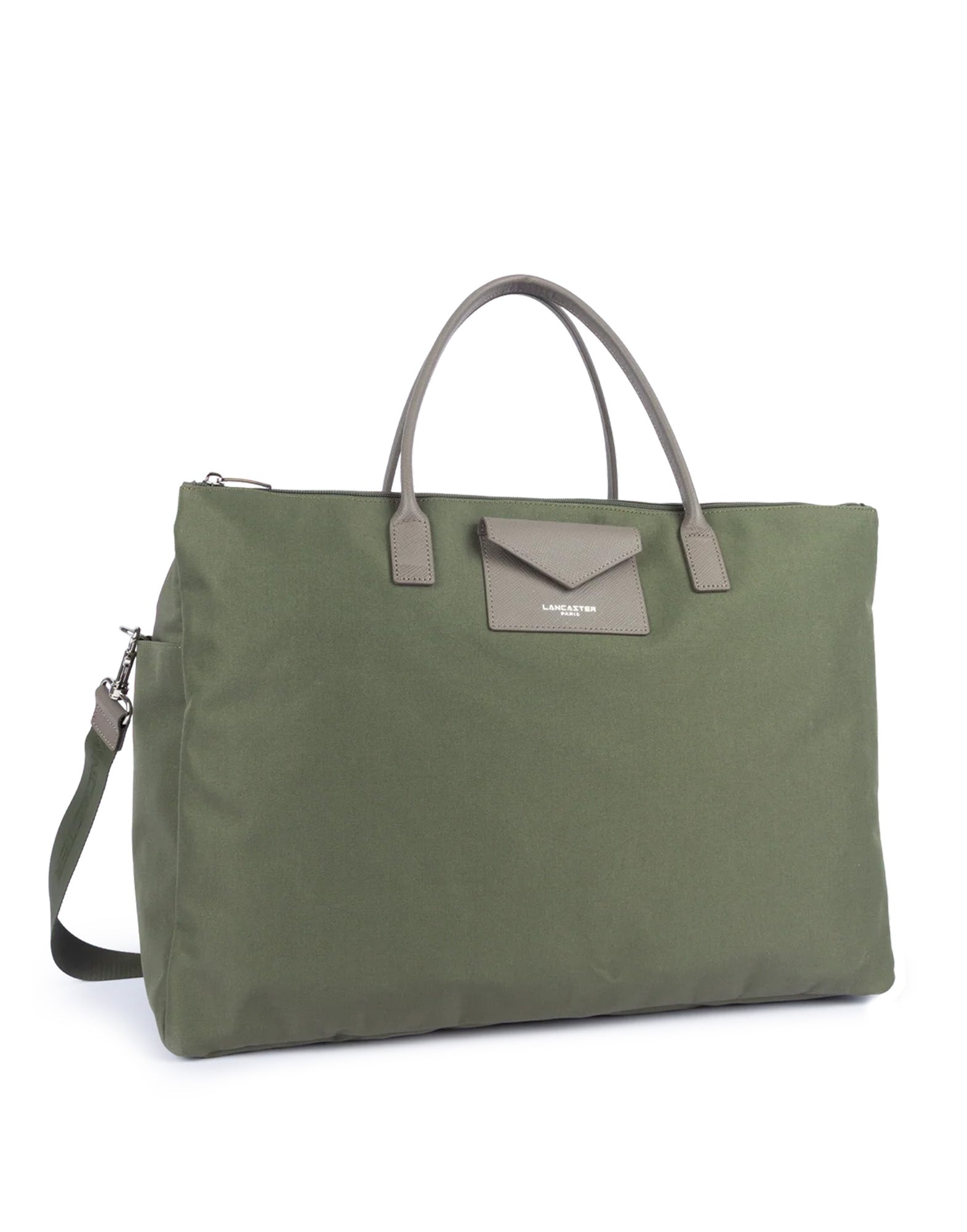 LANCASTER Smart KBA Borsa da Viaggio Kaki-Taupe