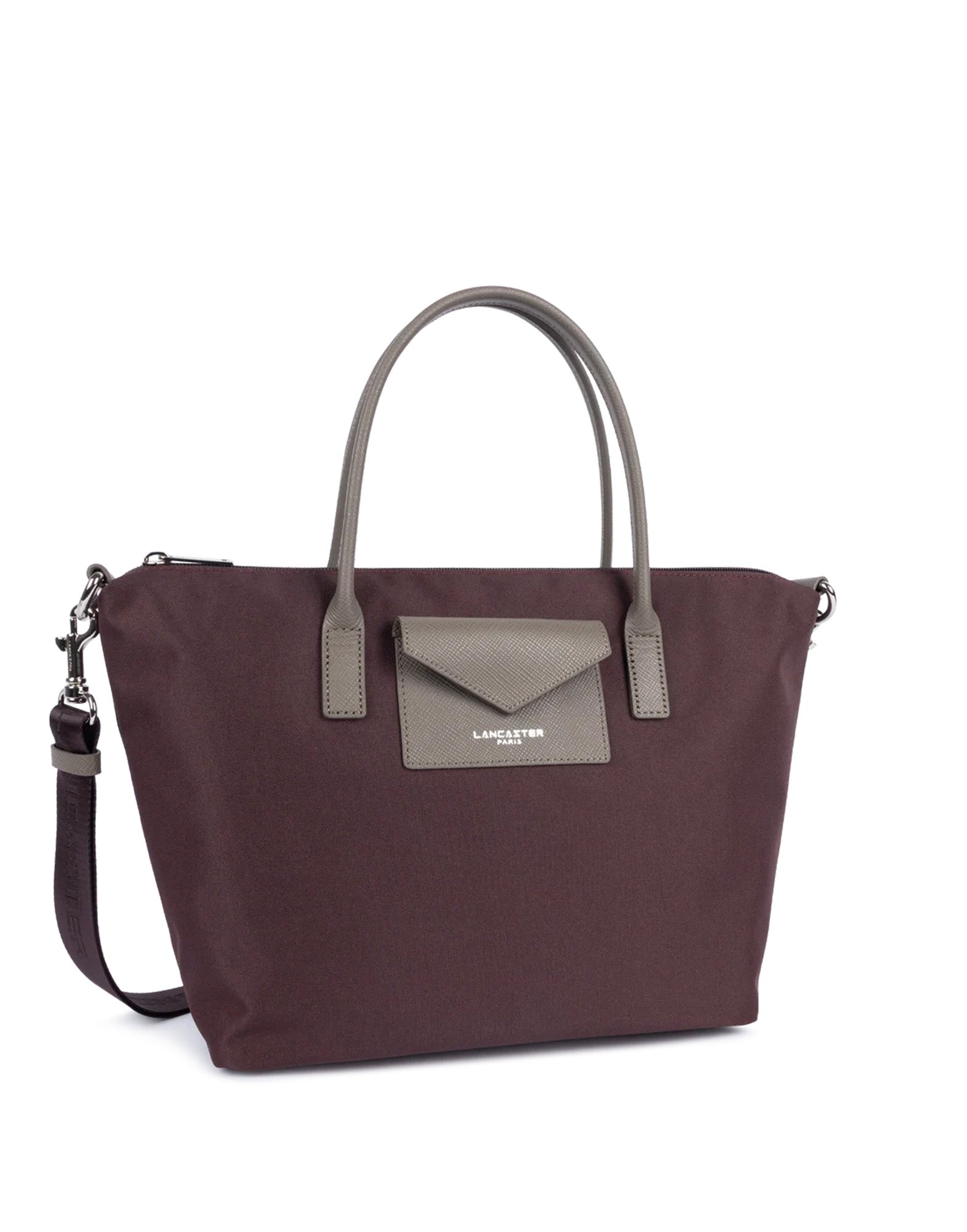 LANCASTER Smart KBA Borsa a Mano Bordeaux-Taupe
