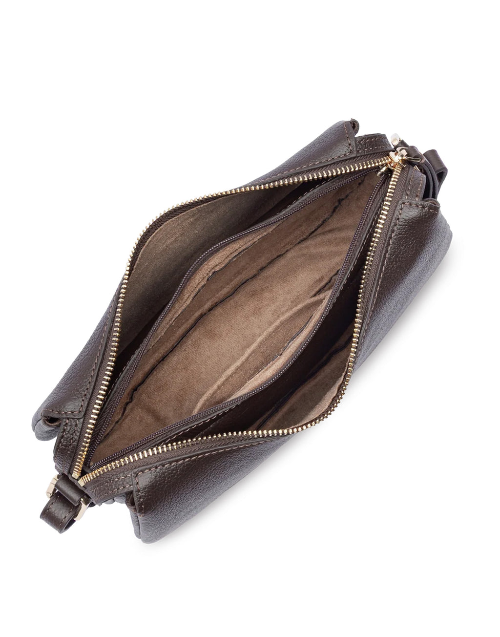 LANCASTER Dune Borsa a Tracolla in Pelle Granata Marron Foncè