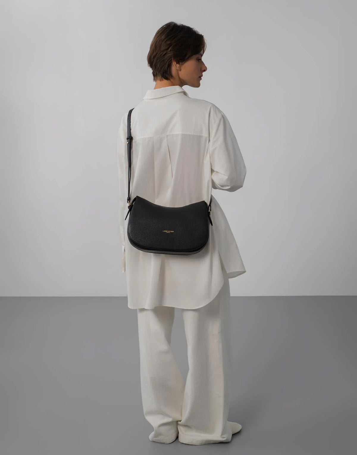 LANCASTER Dune Borsa a Tracolla in Pelle Granata Noir
