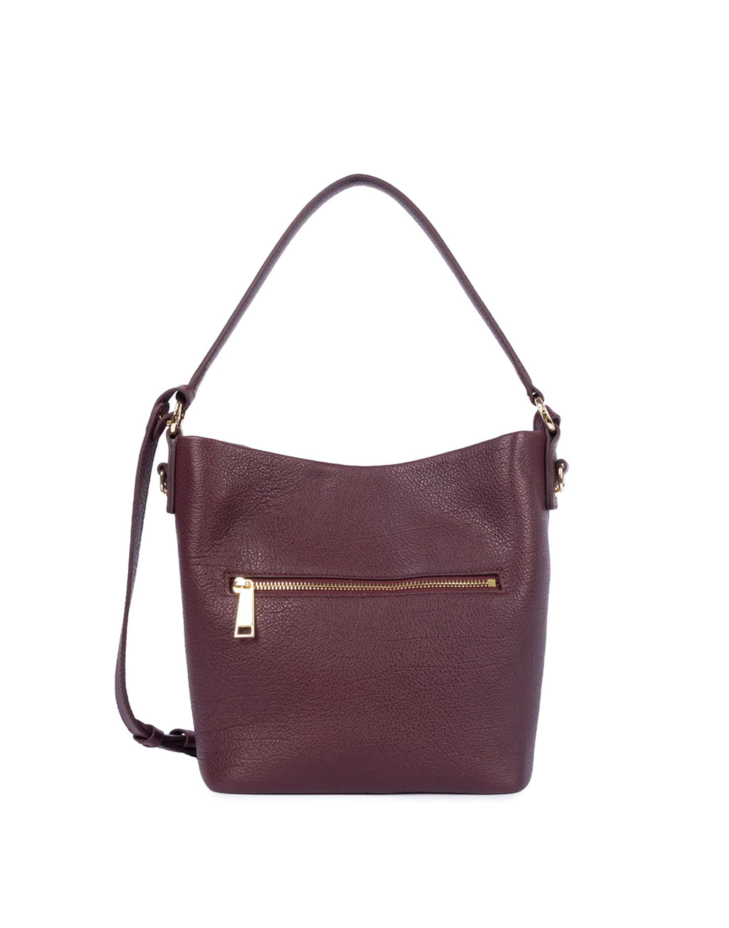 LANCASTER Dune Borsa Secchiello in Pelle Granata Bordeaux