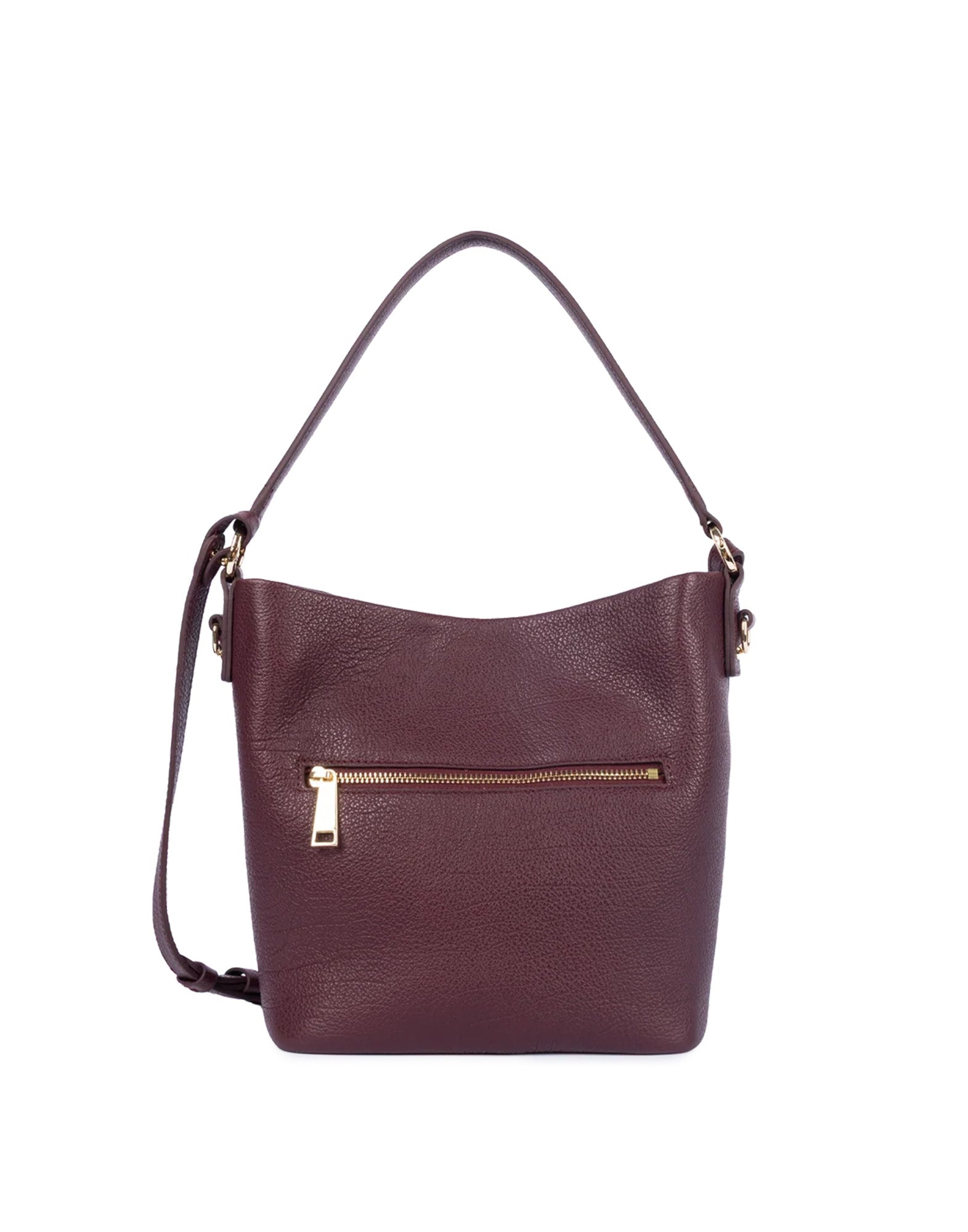LANCASTER Dune Borsa Secchiello in Pelle Granata Bordeaux