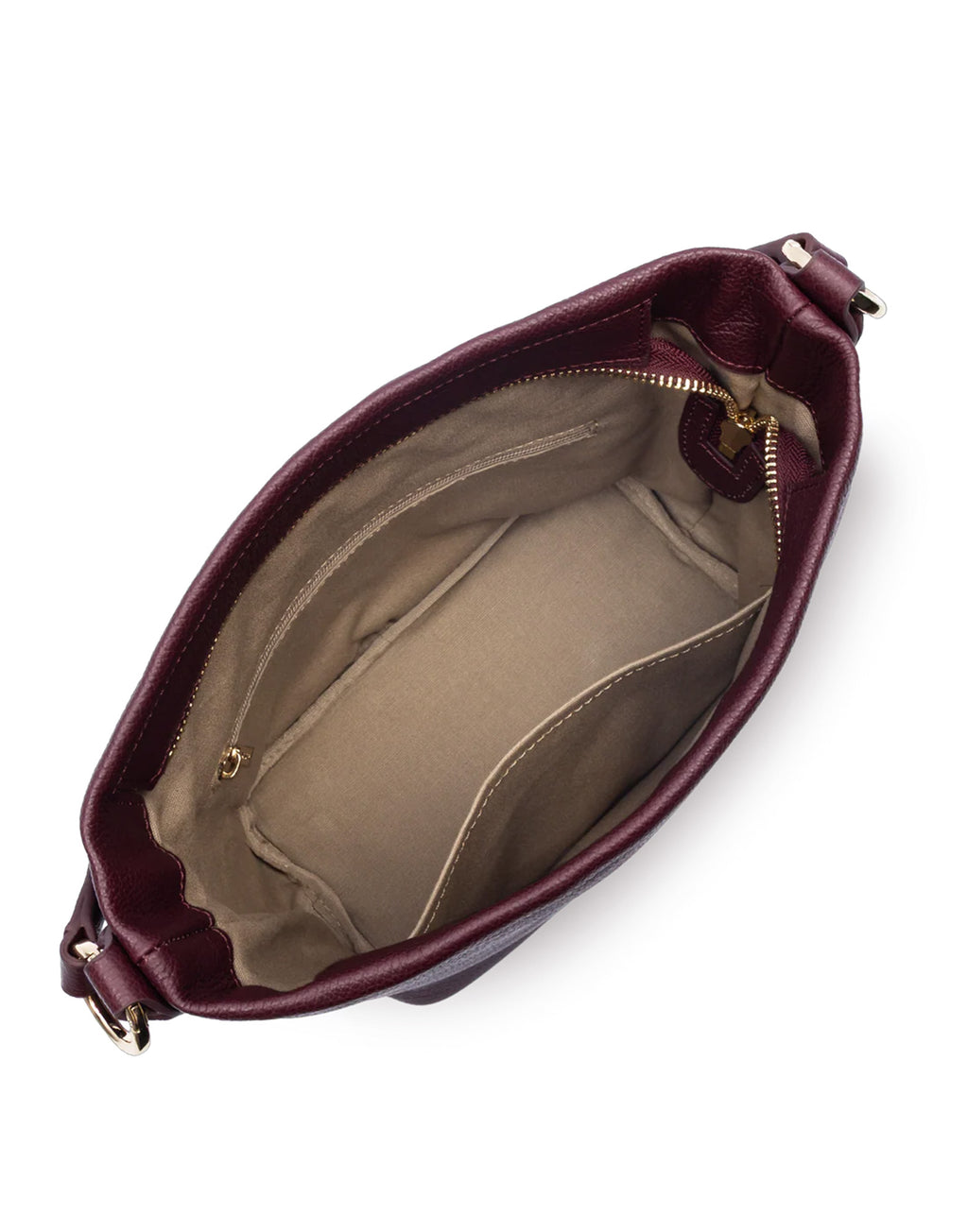 LANCASTER Dune Borsa Secchiello in Pelle Granata Bordeaux