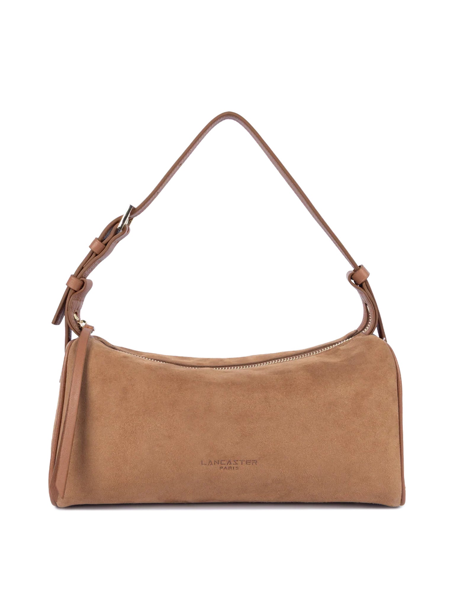 LANCASTER Borsa Rettangolare in Suède Camel