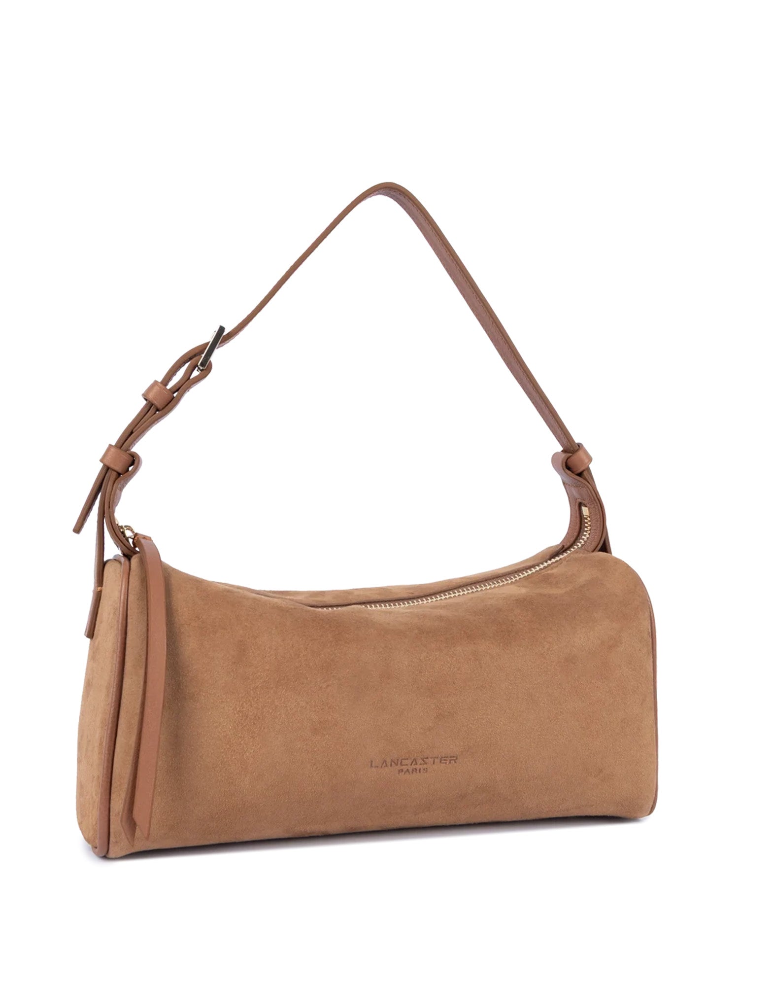 LANCASTER Borsa Rettangolare in Suède Camel