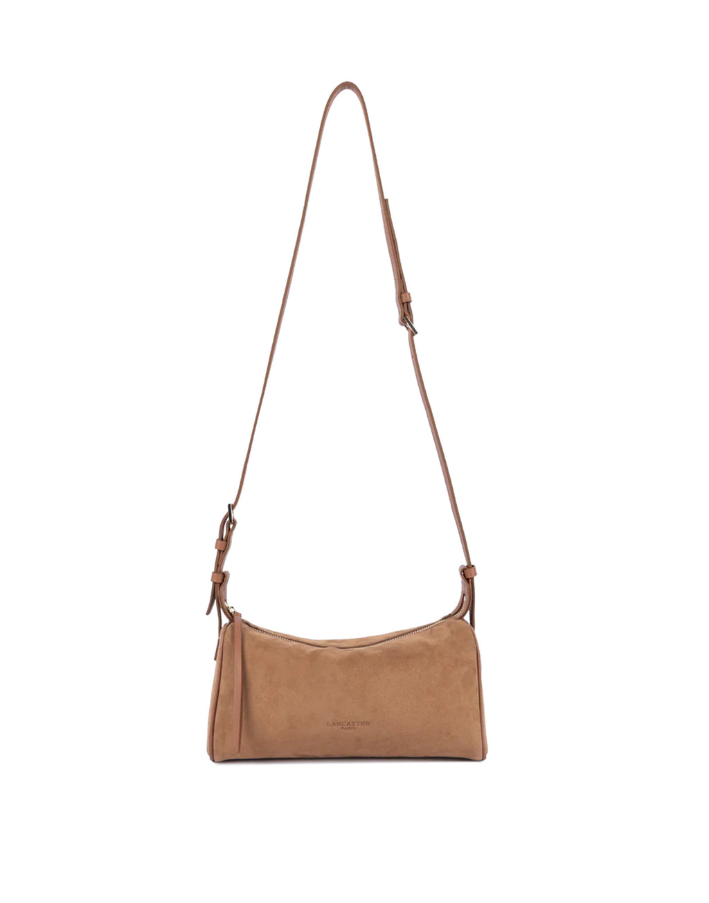 LANCASTER Borsa Rettangolare in Suède Camel