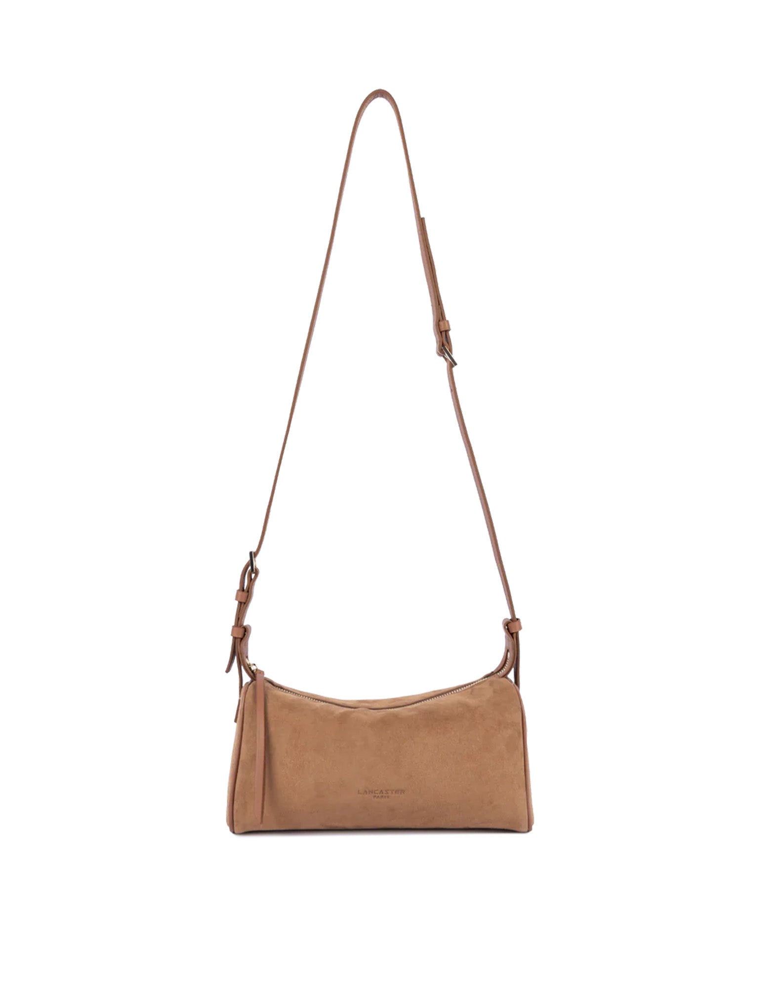 LANCASTER Borsa Rettangolare in Suède Camel
