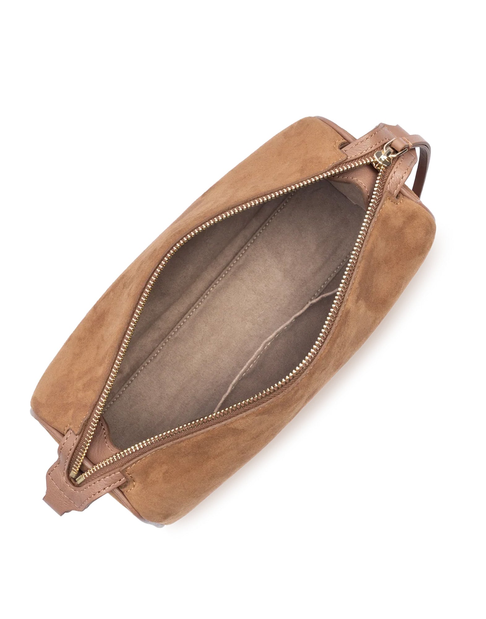 LANCASTER Borsa Rettangolare in Suède Camel