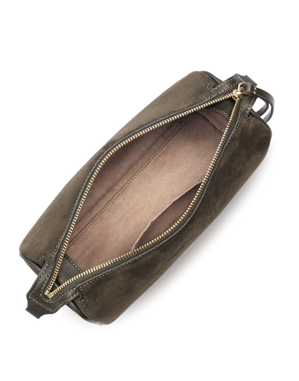 LANCASTER Borsa Rettangolare in Suède Kaki