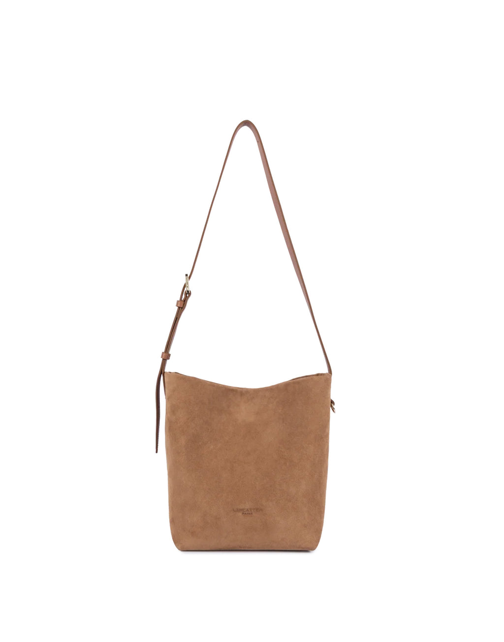 LANCASTER Borsa a Secchiello in Camoscio Camel