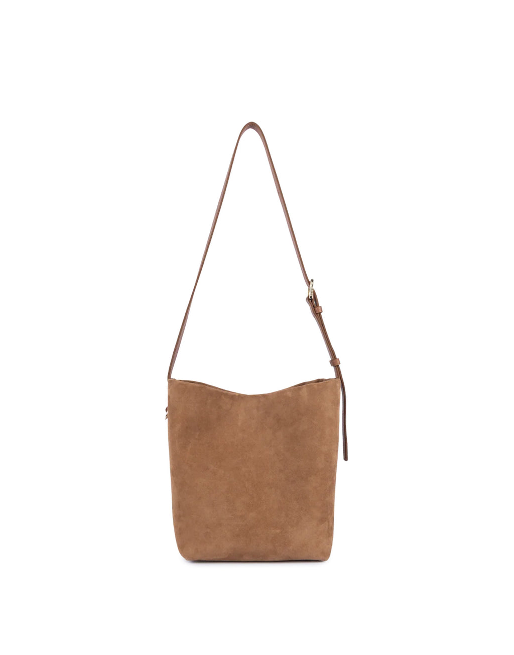 LANCASTER Borsa a Secchiello in Camoscio Camel