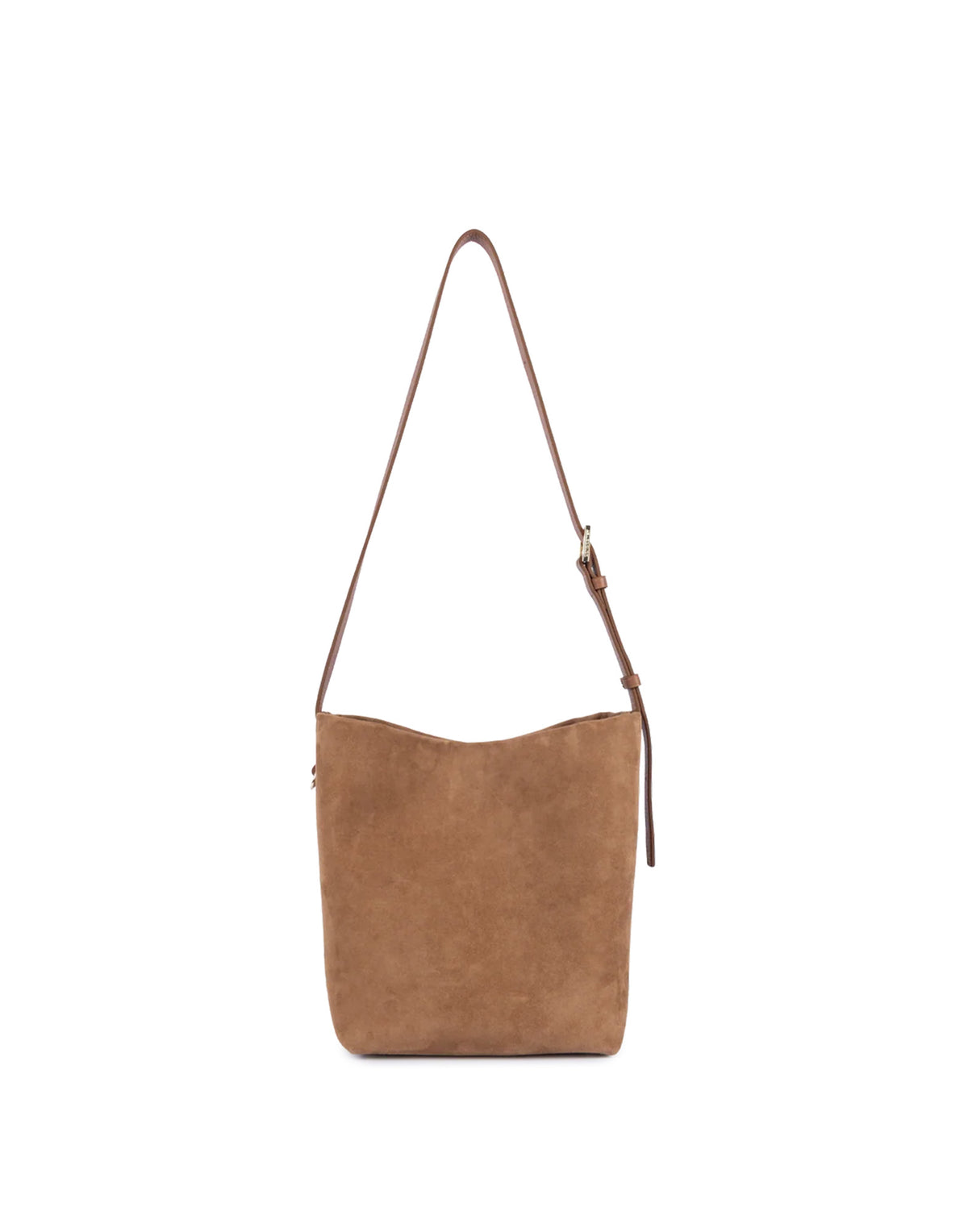 LANCASTER Borsa a Secchiello in Camoscio Camel