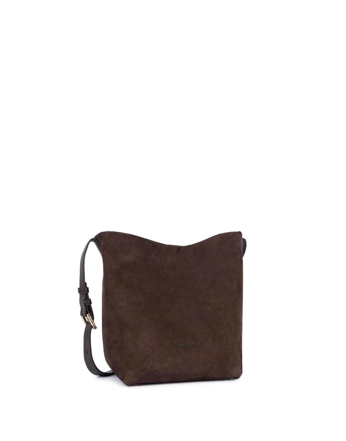 LANCASTER Borsa a Secchiello in Camoscio Marron