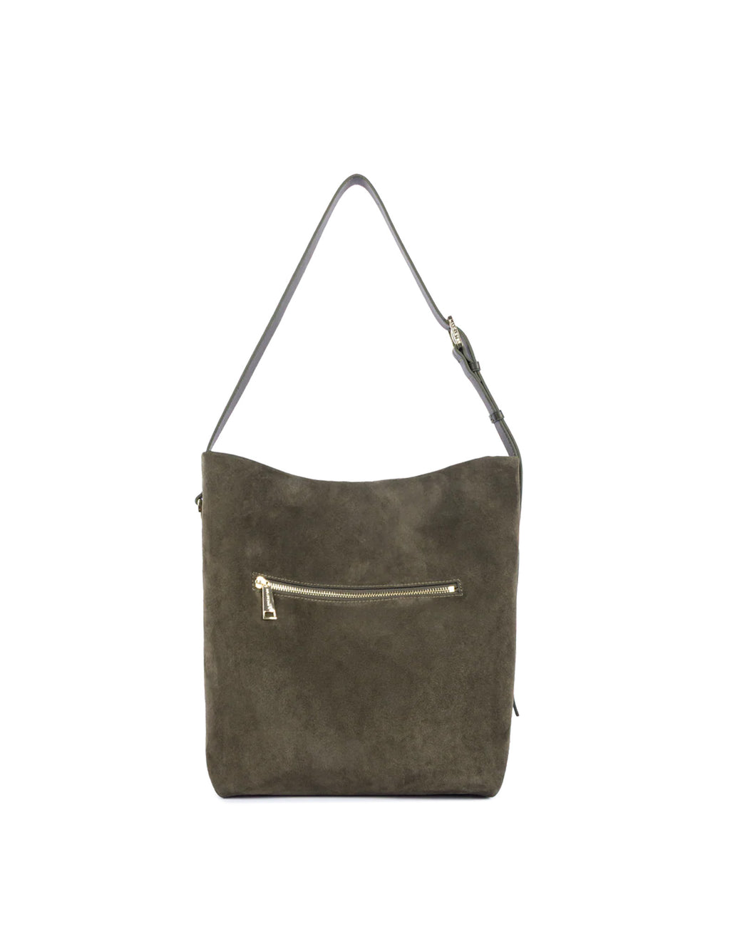 LANCASTER Grande Borsa Secchiello in Suède Kaki