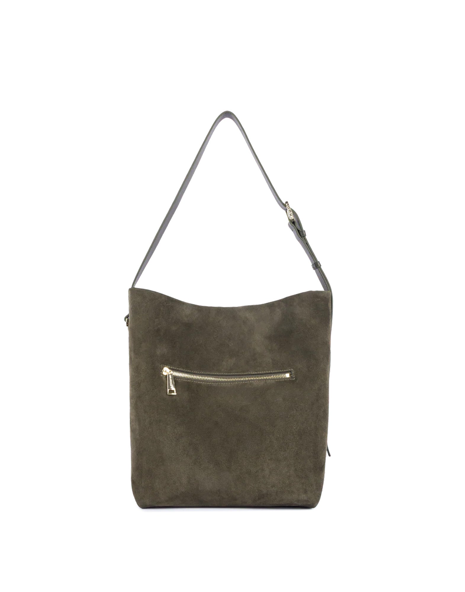 LANCASTER Grande Borsa Secchiello in Suède Kaki