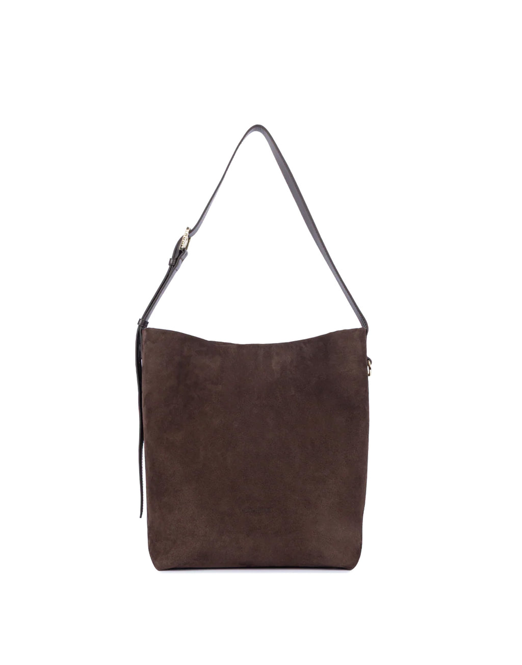 LANCASTER Grande Borsa Secchiello in Suède Marron
