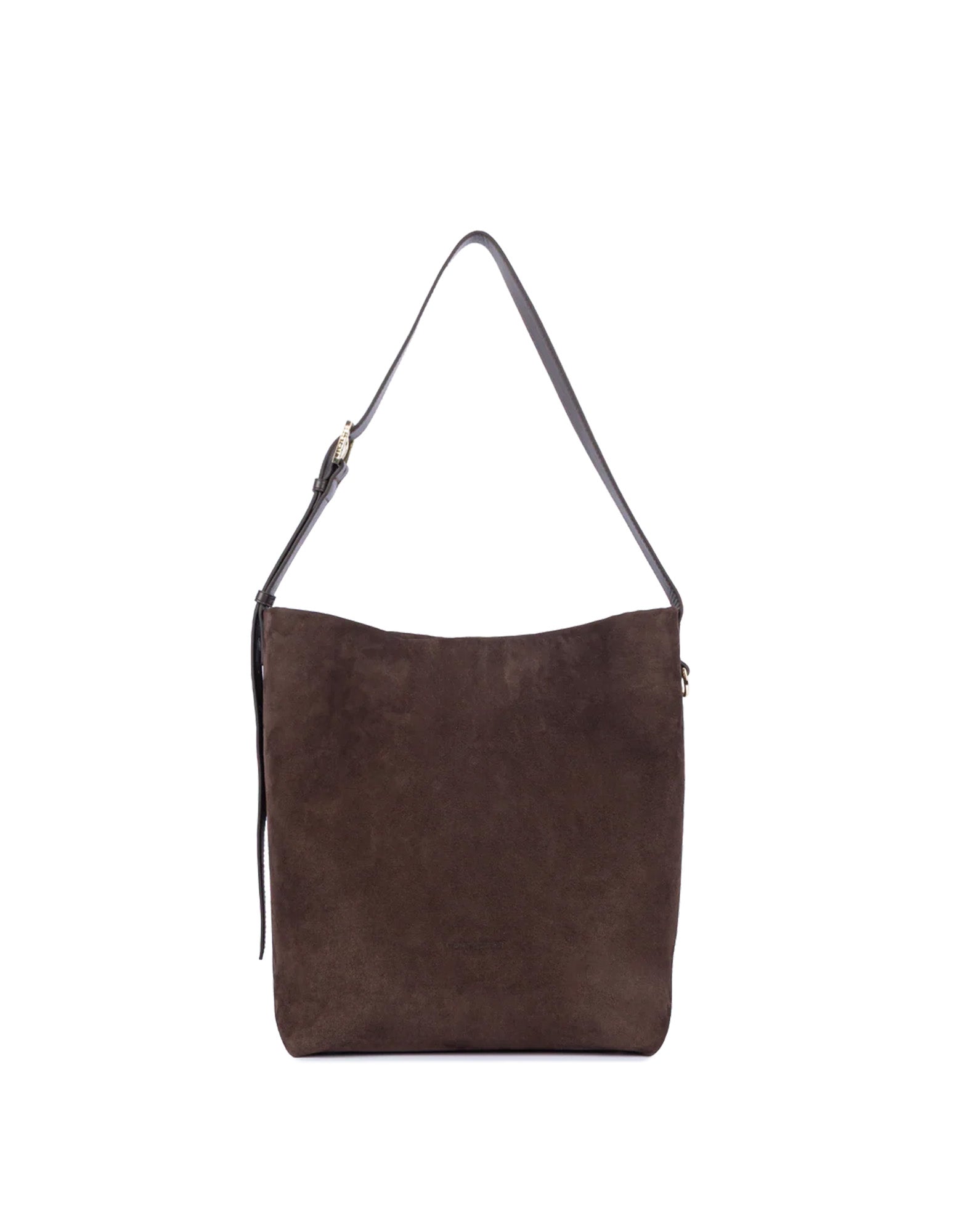 LANCASTER Grande Borsa Secchiello in Suède Marron