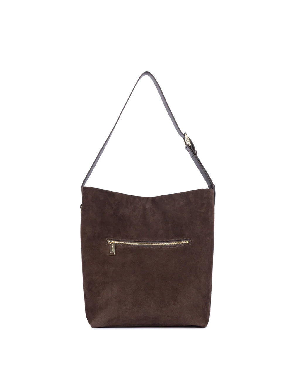 LANCASTER Grande Borsa Secchiello in Suède Marron