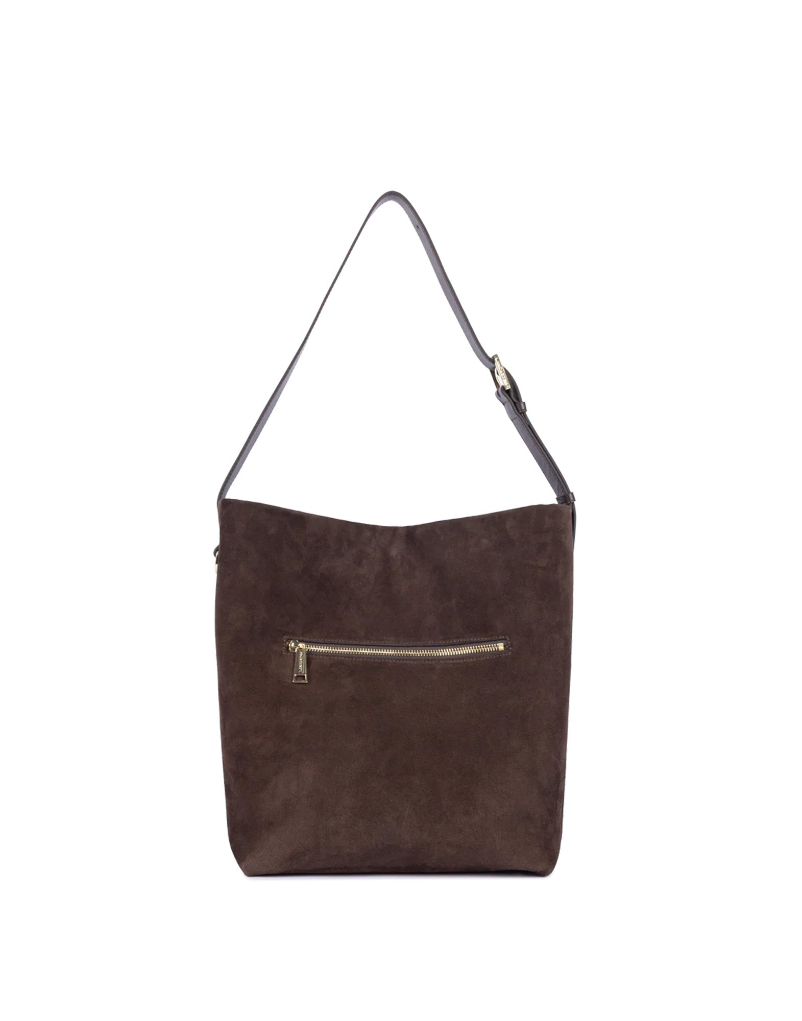 LANCASTER Grande Borsa Secchiello in Suède Marron