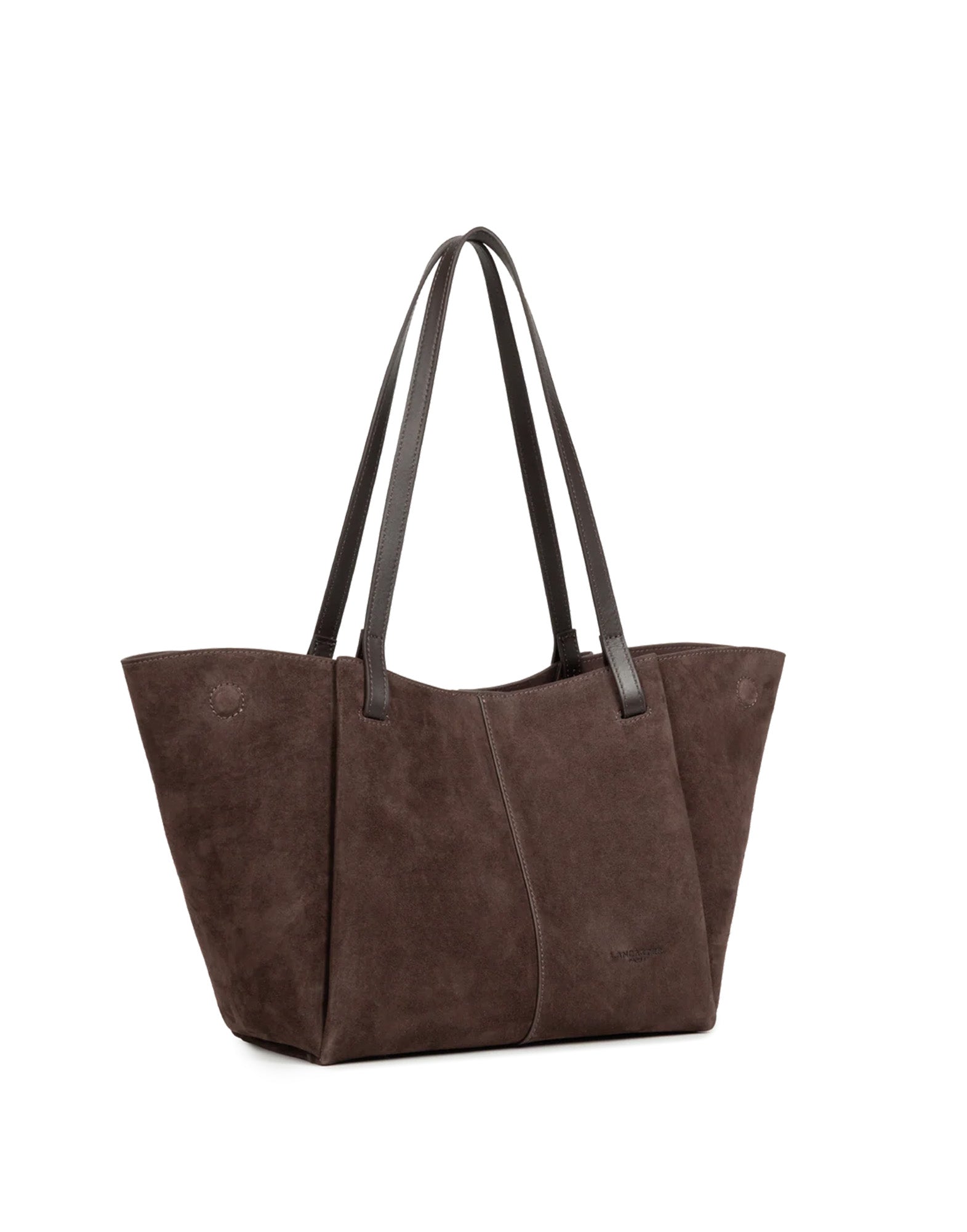 LANCASTER Borsa Shopping a Spalla in Suède Marron