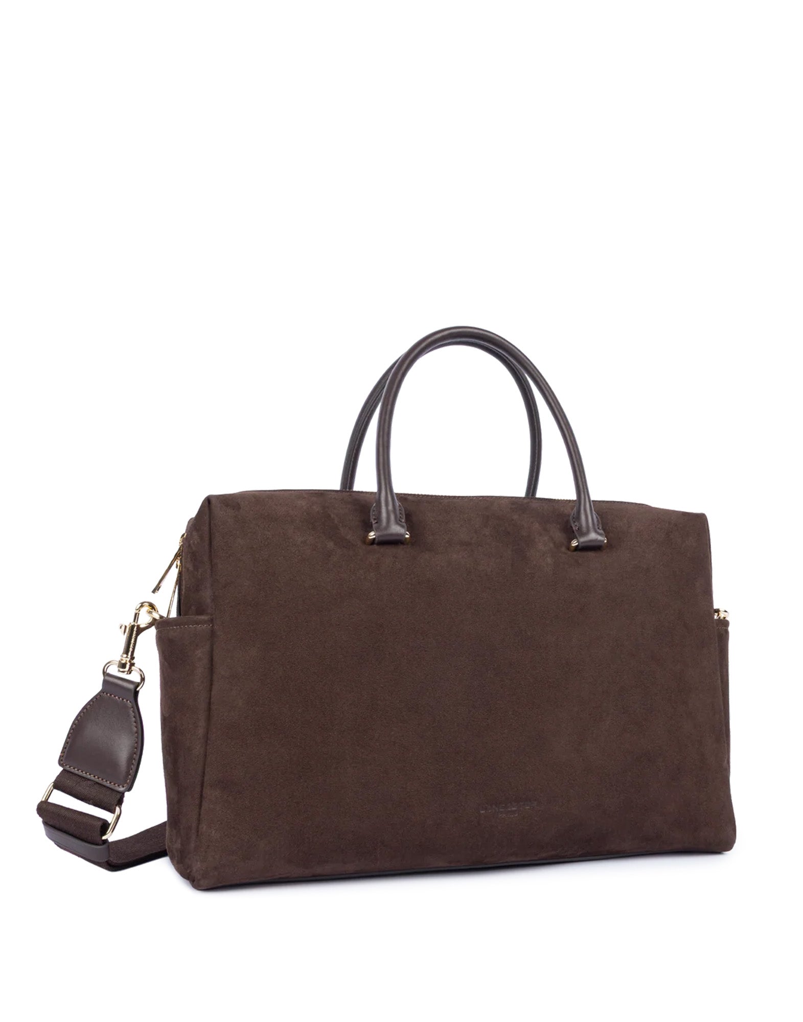 LANCASTER Grande Borsa Shopping Suède Cube Marron