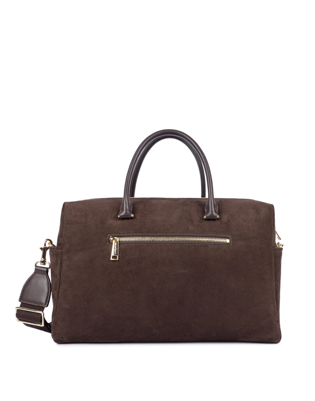 LANCASTER Grande Borsa Shopping Suède Cube Marron